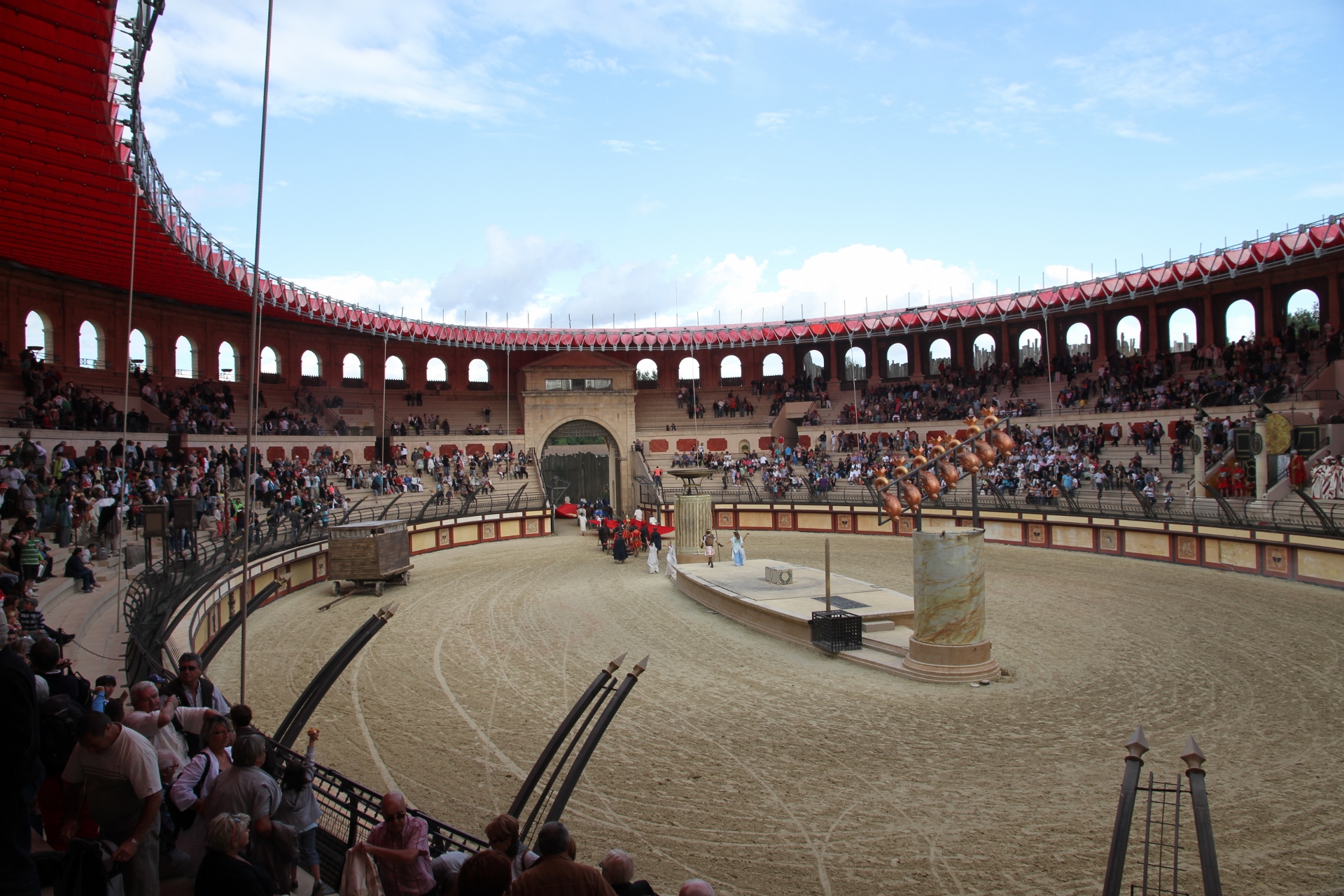 Spectacle de gladiateurs au Puy du Fou